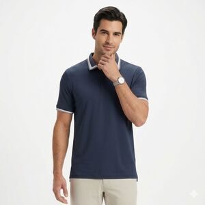 G/FORE Men’s Tux Banded Sleeve Tech Jersey Golf Polo XL - Ink